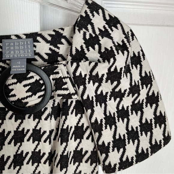 RABBIT RABBIT RABBIT HOUNDSTOOTH SHIFT DRESS - Picture 4 of 10